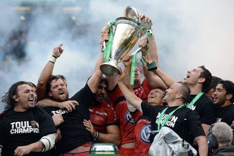 ラグビーのHcup2013でトゥーロンの勝ち