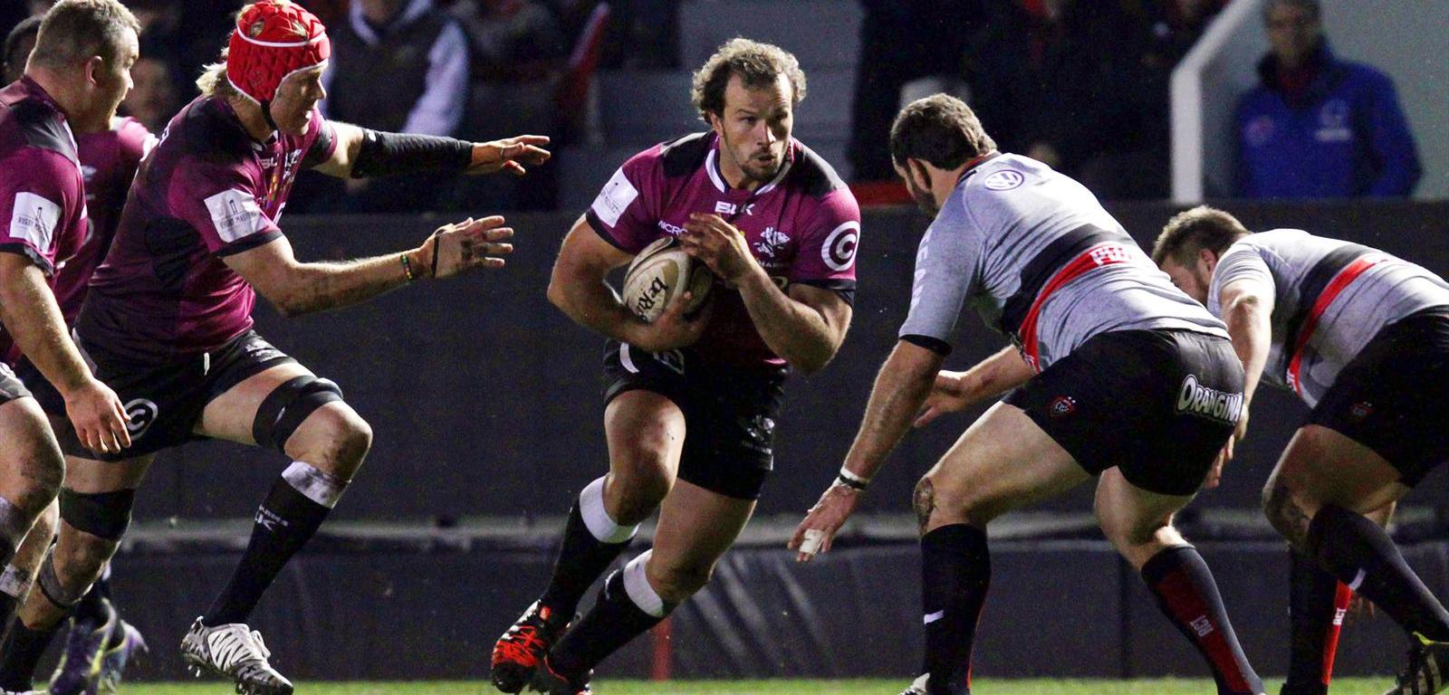 デュプレシス選手（左）対ヘイマン選手(右）