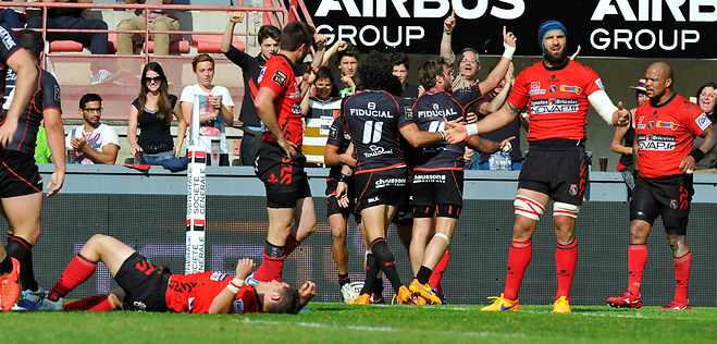 トゥールーズ対オヨナ　　トップ14　2015年プレーオフ